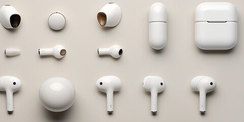 Audio Elegance: AirPods Enchanting Your Background Imagery