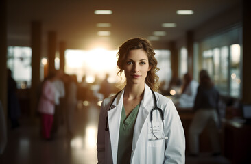 Portrait of young female doctor 