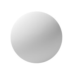 White sphere. Ball. Isolated. 3d illustration.