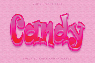 Candy 3d text effect