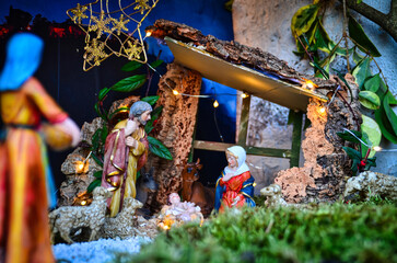 details of a nativity scene