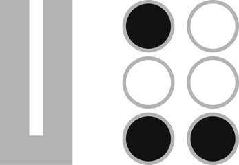 World Braille Day, Vector dotted type for blind disabled people, braille aplhabet,