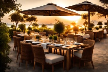 restaurant at resort - Powered by Adobe