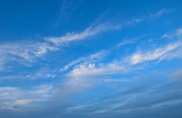 Naklejka na ściany i meble blue winter sky on the island of Cyprus 11