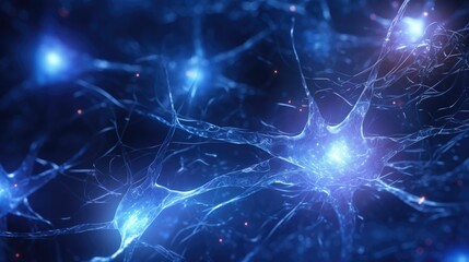 Neurons cells concept