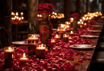 candles in church Generating By AI Technology