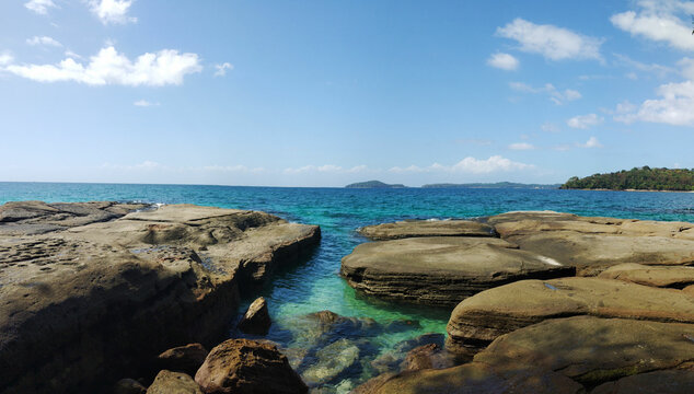 Hermoso paisaje en el archipi&eacute;lago de las Perlas, Panam&aacute; 