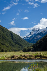 Naklejka na ściany i meble Routeburn Track one of Great walks of New Zealand.