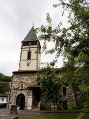 Church of Saint Étienne de Baigorry, Basque Country, New Aquitaine, France.