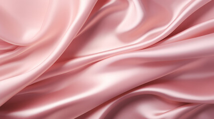 Fototapeta premium Luxurious Pink Gold Satin Textile Background