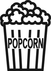 box of popcorn icon