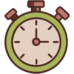 Stopwatch with a fast-forward icon for time-sensitive updatesvektor icon illustation