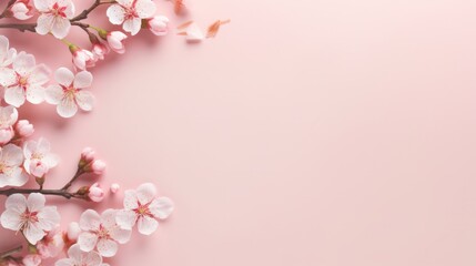 Fototapeta na wymiar Elegant Spring Blossoms with largw copy space