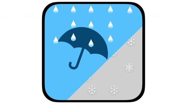 雨は雪へと変わるだろう