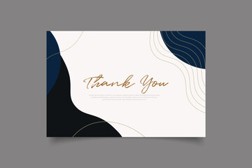 thank you card tempalte design - obrazy, fototapety, plakaty