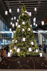東京都千代田区丸の内のクリスマスイルミネーションの景色