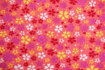 Old japanese cloth pattern background.