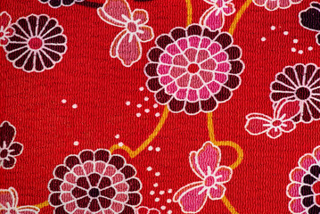 Old japanese cloth pattern background.