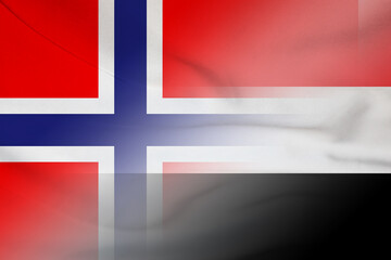 Norway and Sudan state flag international negotiation SDN NOR