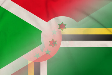 Burundi and Dominica government flag international negotiation DMA BDI