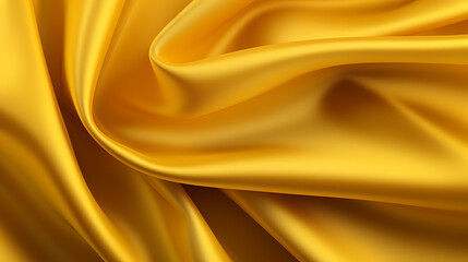 Fototapeta premium yellow wave background fabric folds wallpaper illustration