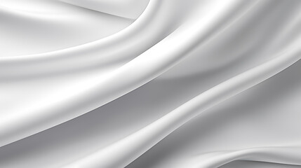 wave folds of white cloth background. This exquisite composition captures the essence of grace as gentle waves of pristine white fabric cascade across the canvas