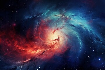 Obraz premium galactic spiral and Nebula and Starfield