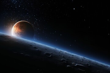 Moonlit Space background