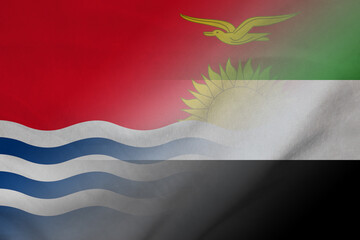 Kiribati and UAE national flag transborder contract ARE KIR