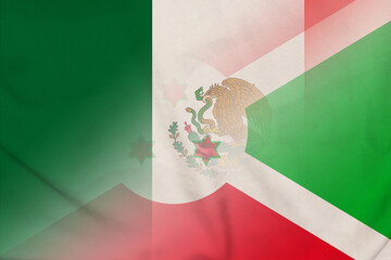 Mexico and Burundi government flag international contract BDI MEX