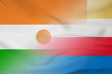 Niger and Comoros state flag international negotiation COM NER