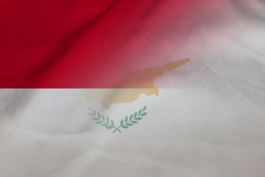 Monaco and Cyprus official flag international negotiation CYP MCO