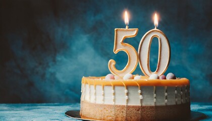 Number 50 Birthday cake