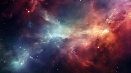 Colorful galaxy background.