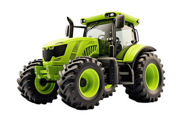 Obraz premium 3D tractor isolated on transparent background. PNG file, cut out
