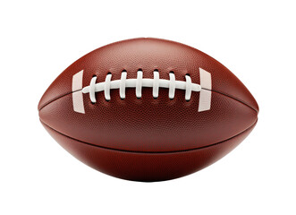 American football ball isolated on transparent background. PNG file, cut out