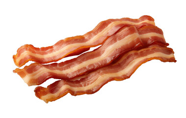 Bacon isolated on transparent background. PNG file, cut out