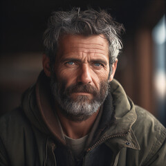 Fototapeta premium Premium Environment Image with Man, Captured through Canon RF 50mm f1.2L USM Lens