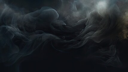 Enigmatic mysticism background with swirling smoke and ethereal elements