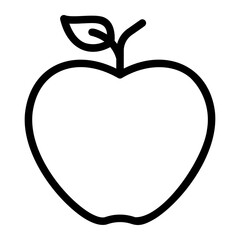 apple line icon