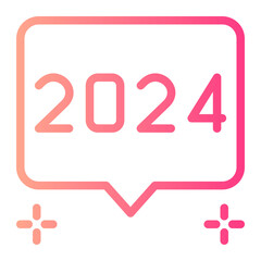 speech bubble gradient icon