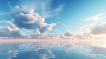 Naklejka na ściany i meble Tranquil Sky Serenity's background