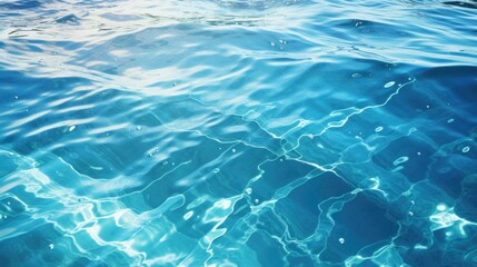 Calm Blue Water Surface Reflections