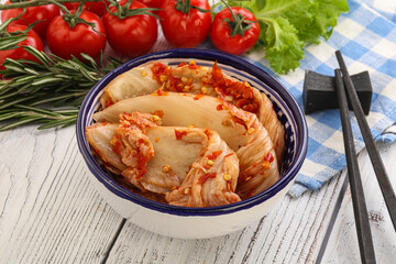 Korean food - spicy Kimchi cabbage