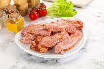 Marinated Duck wings for barbecue