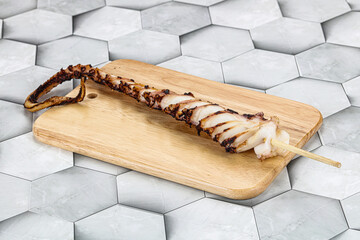 Delicous tasty Grilled octopus tentacle