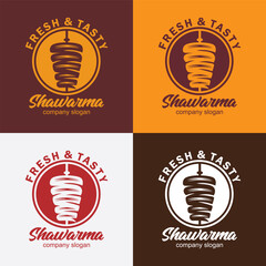 Shawarma logo for restaurants and markets template