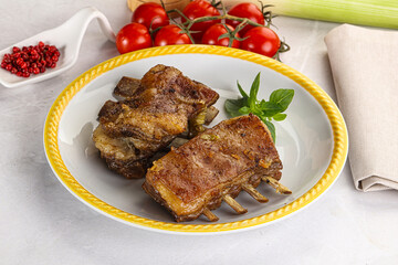 Roasted Lamb ribs with spices