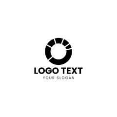 Modern Steering Wheel Logo Design Vector