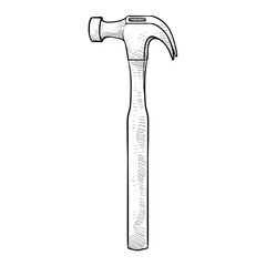 hammer handdrawn illustration